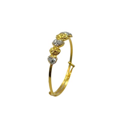 Gelang Love Emas dan Chrome 916/22K