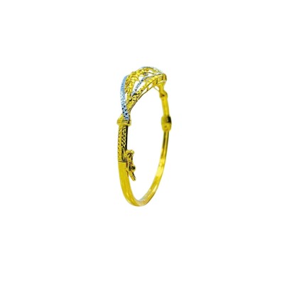 Gelang Kerawang Emas dan Chrome 916/22K
