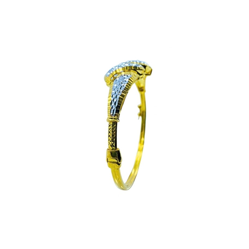 Gelang Pulut Dakap Emas dan Chrome 916/22K