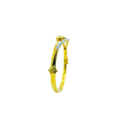 Gelang 2 Layer Emas dan Chrome 916/22K Gelang 2 Layer Emas dan Chrome 916/22K