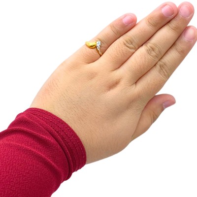 Cincin Vendetta Emas dan Chrome 916/22K