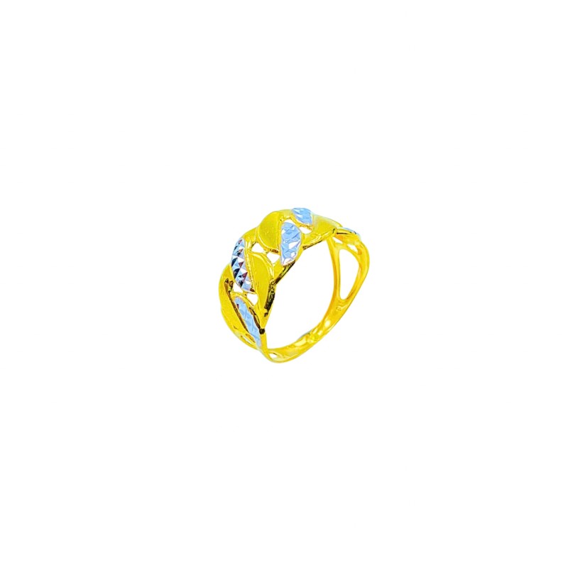 Cincin Benson Emas dan Chrome 916/22K