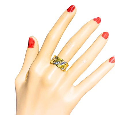 Cincin Benson Emas dan Chrome 916/22K Cincin Benson Emas dan Chrome 916/22K