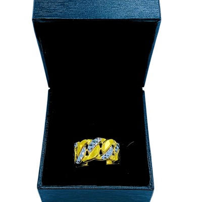 Cincin Benson Emas dan Chrome 916/22K Cincin Benson Emas dan Chrome 916/22K