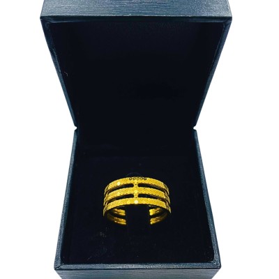 Cincin Honeycomb Emas 916/22K
