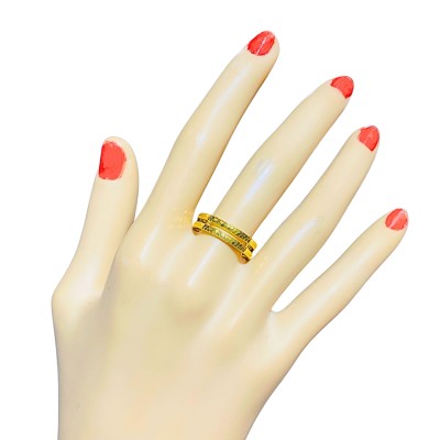Cincin Honeycomb Emas 916/22K