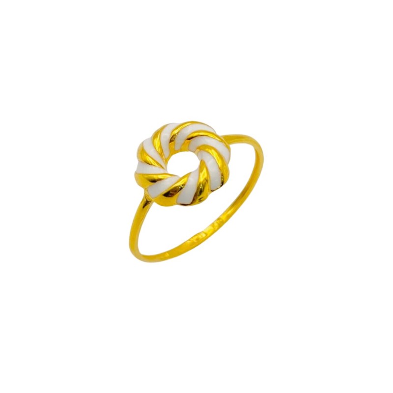 DONUT WHITE ring