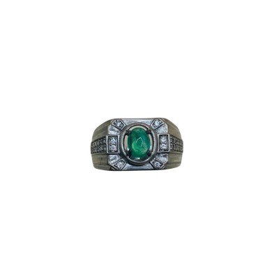 Cincin Permata Hijau 925/Perak Cincin Permata Hijau 925/Perak