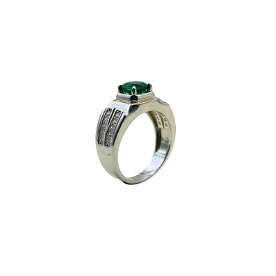 Cincin Permata Hijau 925/Perak