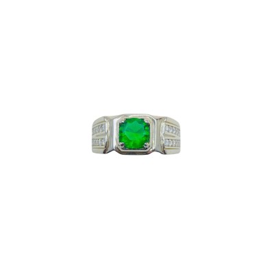 Cincin Permata Hijau 925/Perak