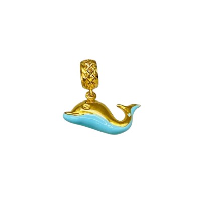 BLUE DOLPHIN charm