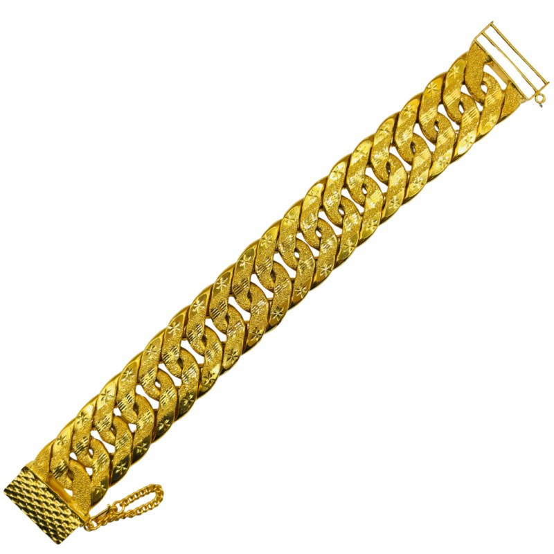 Rantai Tangan Lipan Kait 2 Emas 916/22K