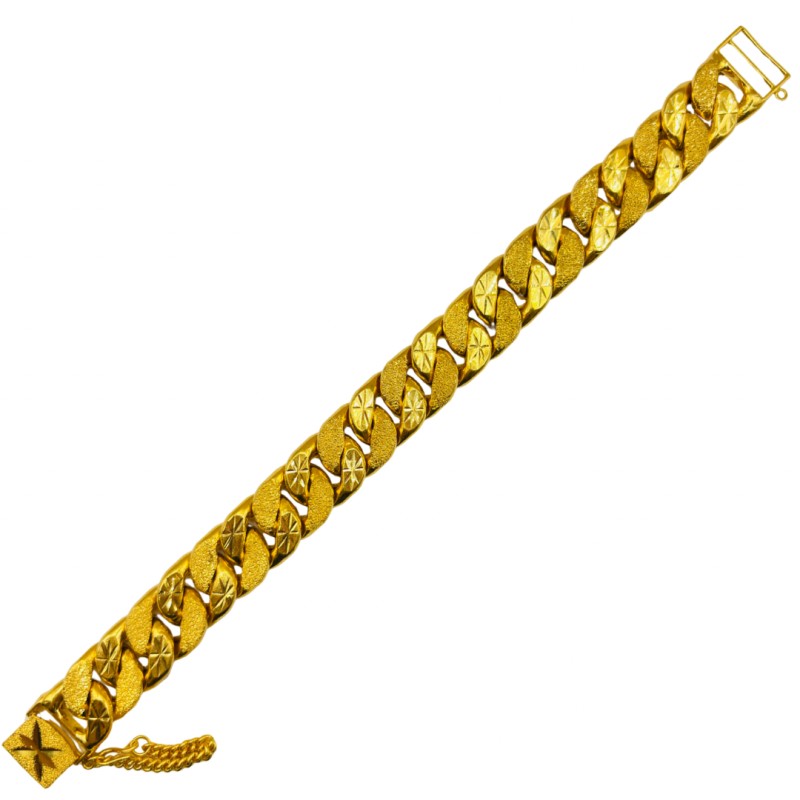 Rantai Tangan Tapak Gajah Emas 916/22K