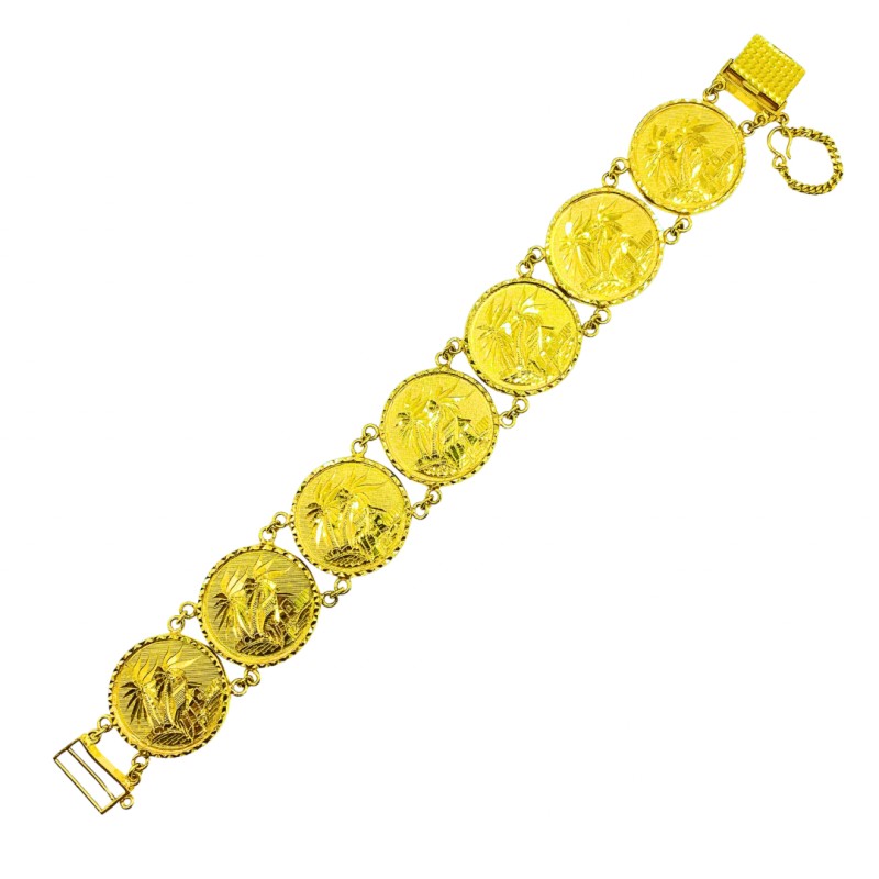 Rantai Tangan Duit Syiling Emas 916/22K