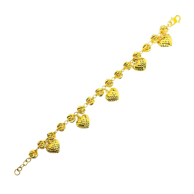 Rantai Tangan Boba Love Emas 916/22K