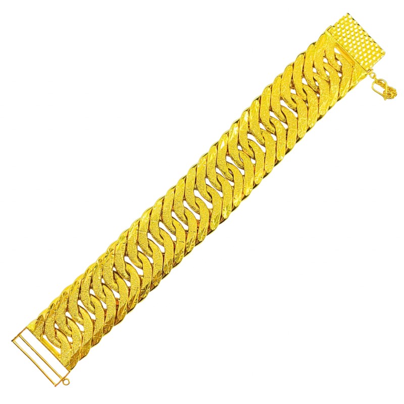 Rantai Tangan Lipan Kait 3 Emas 916/22K