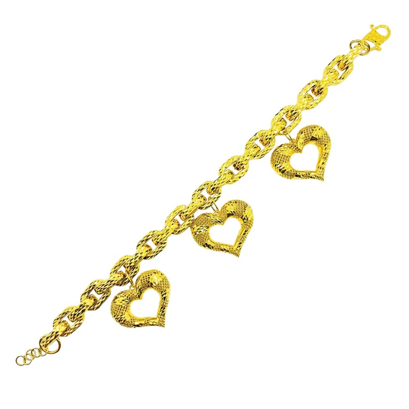 Rantai Tangan Sauh Love Emas 916/22K