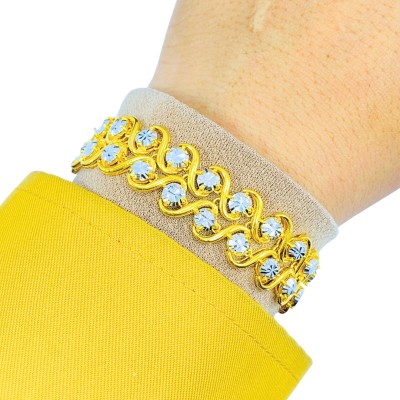 Rantai Tangan Audrey Emas dan Chrome 916/22K Rantai Tangan Audrey Emas dan Chrome 916/22K