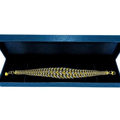 Rantai Tangan Vitara Emas dan Chrome 916/22K